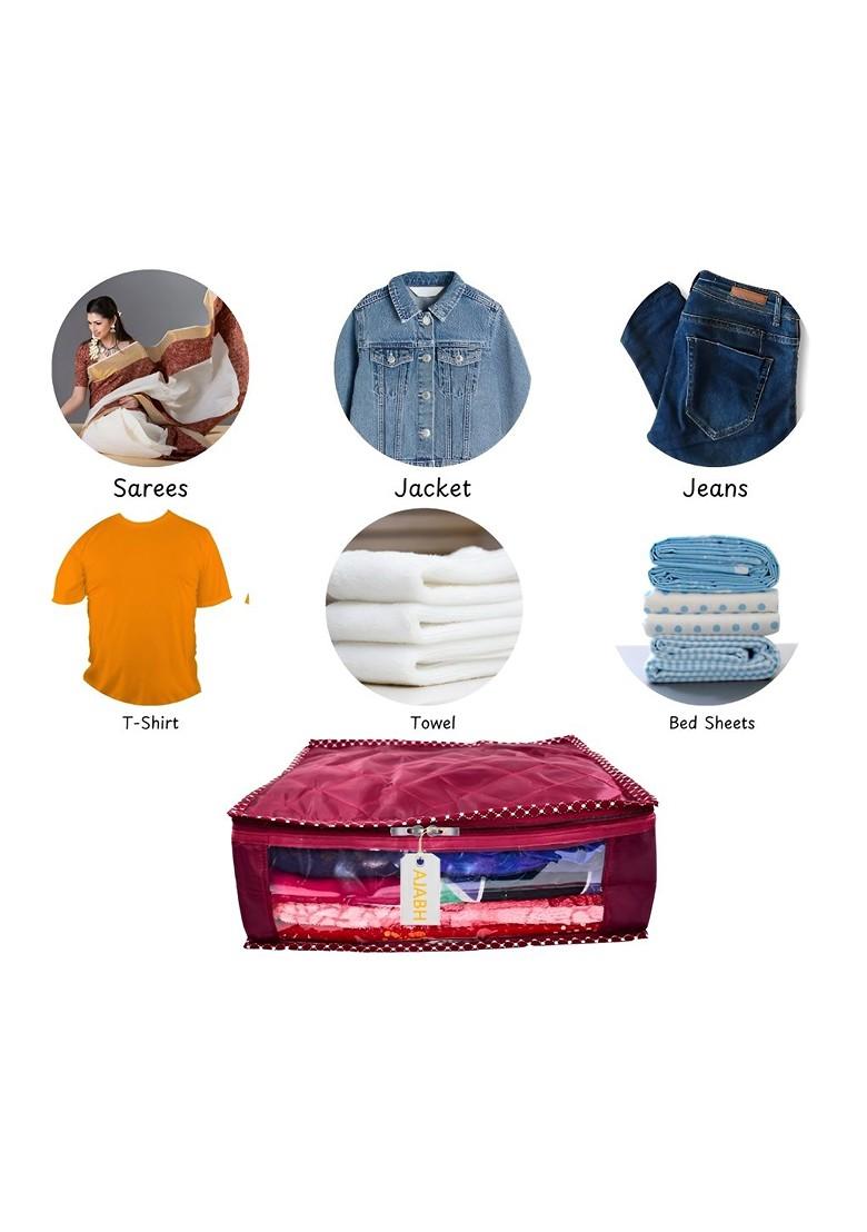 Maroon Set Of 3 Regular Multi Utility Organisers