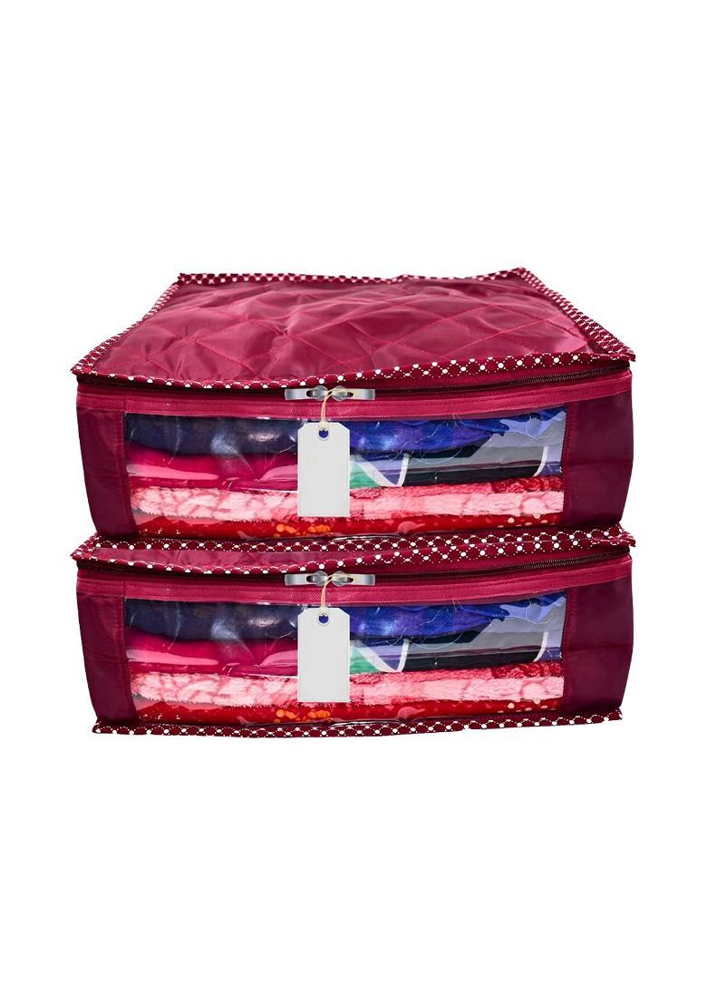 Maroon Set Of 2 Regular Multi Utility Organisers
