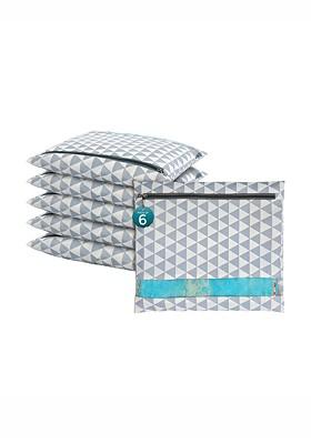 Grey 6 Pieces Multi Utility Cotton Saree Cover Organisers