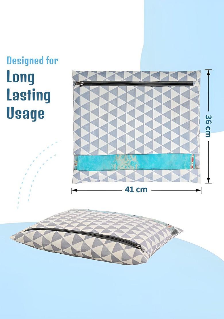 Grey 6 Pieces Multi Utility Cotton Saree Cover Organisers