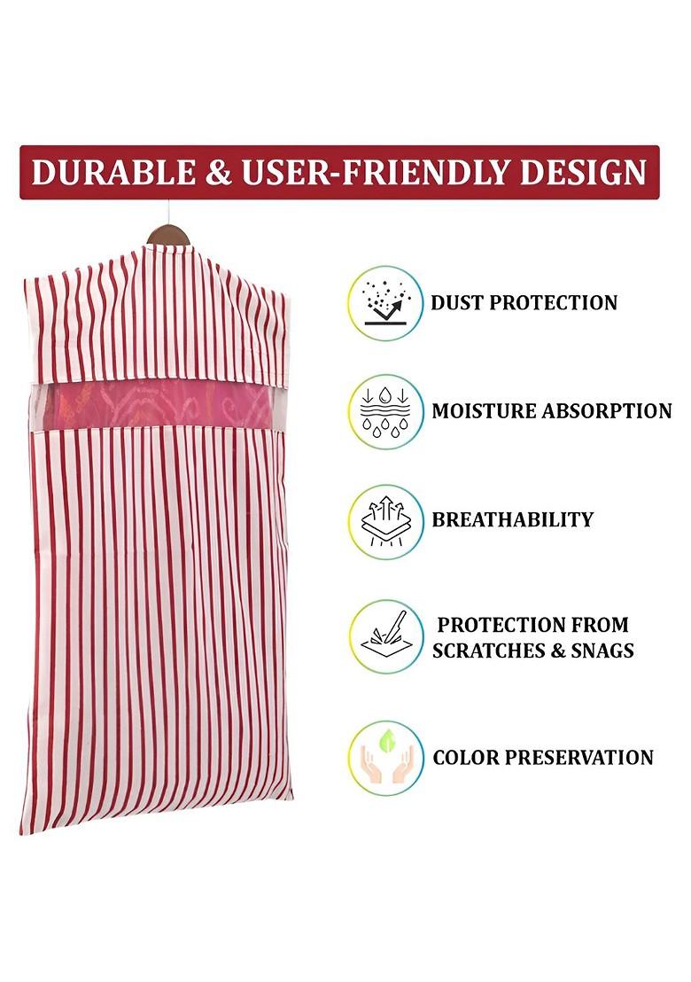 Saree Cover Grey Set Of 10 Regular Multi Utility Organisers