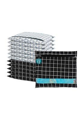 Black Set Of 6 Regular Multi Utility Organisers