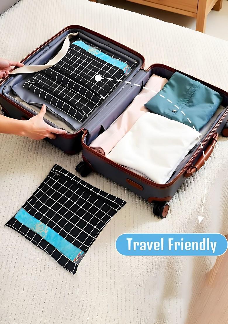 Black Set Of 6 Regular Multi Utility Organisers