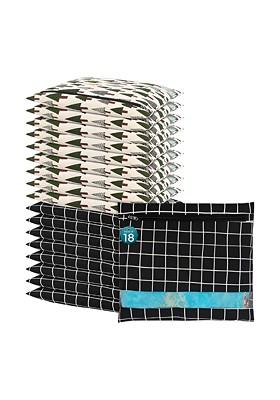 Black Set Of 6 Regular Multi Utility Organisers