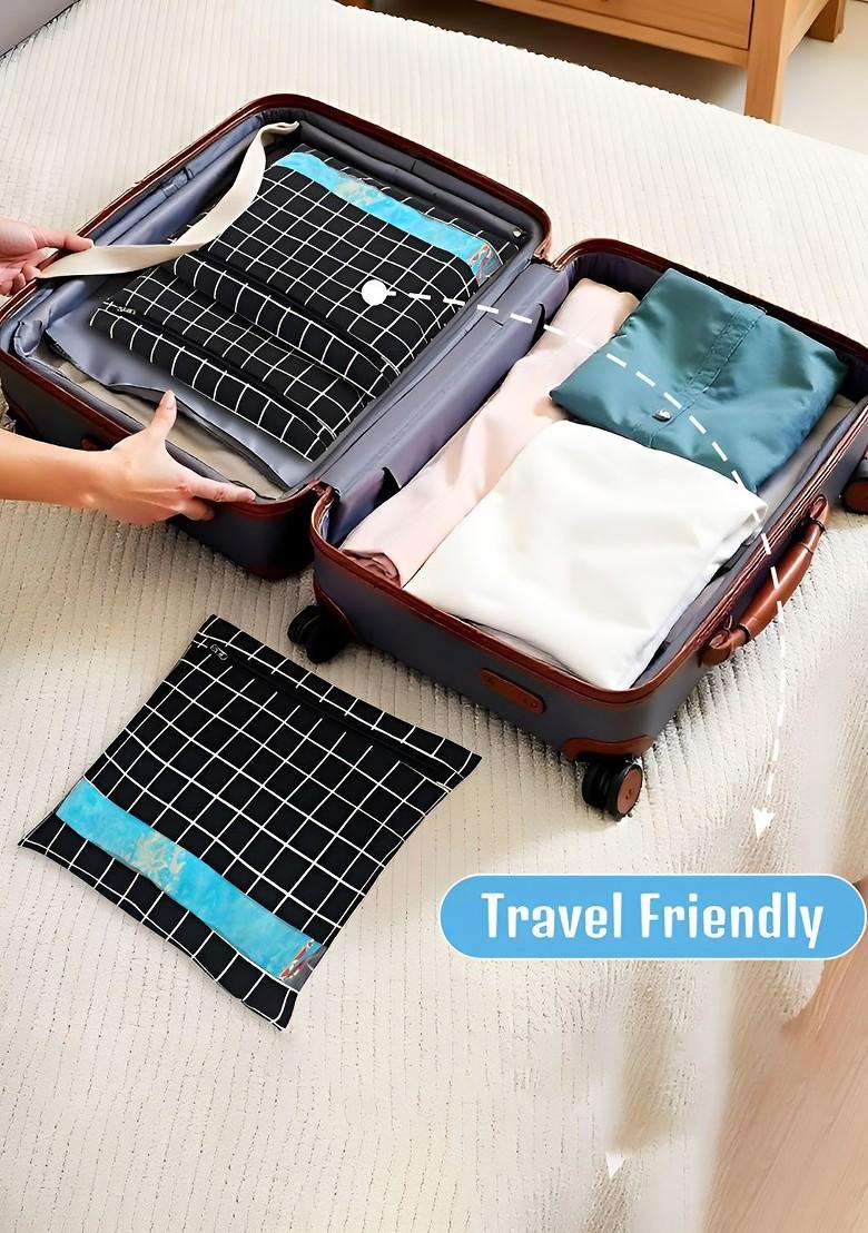 Black Set Of 6 Regular Multi Utility Organisers