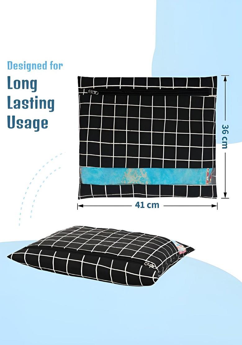 Black Set Of 6 Regular Multi Utility Organisers