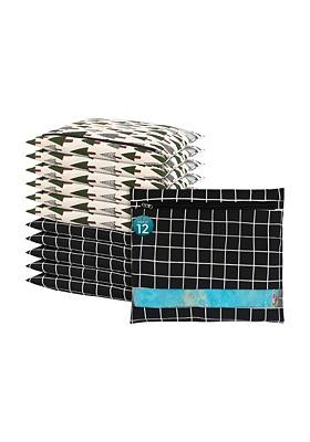 Black Set Of 6 Regular Multi Utility Organisers