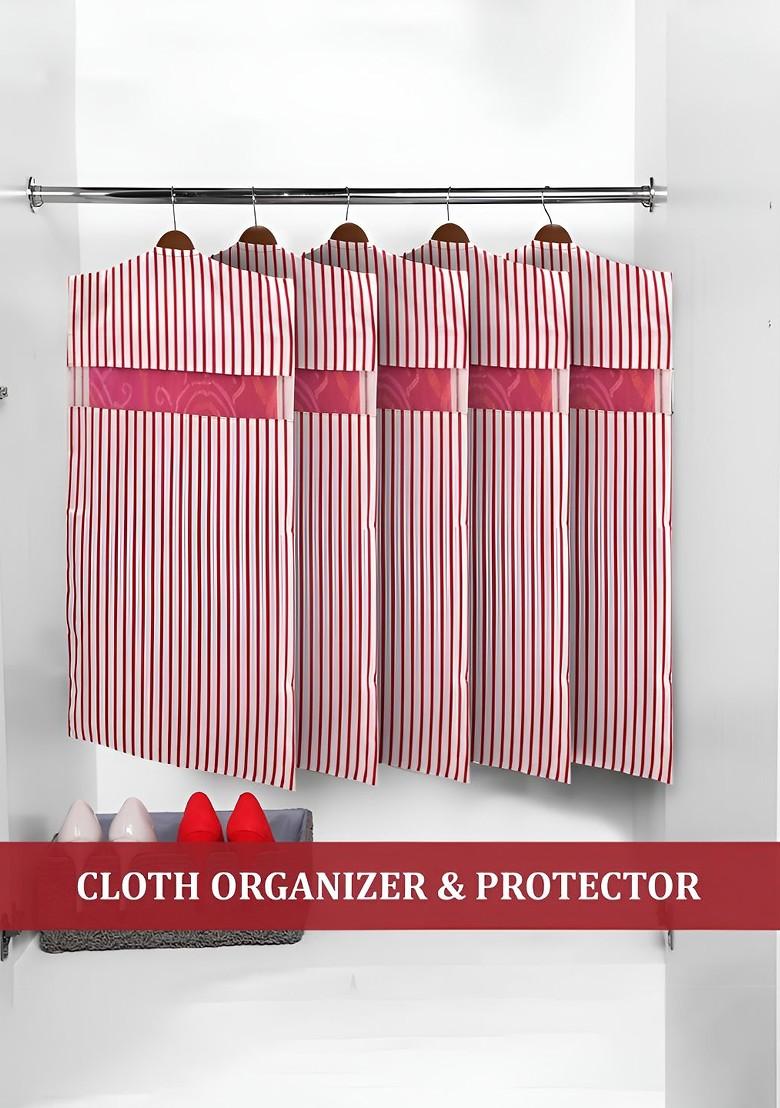 Maroon Set Of 8 Regular Multi Utility Organiser