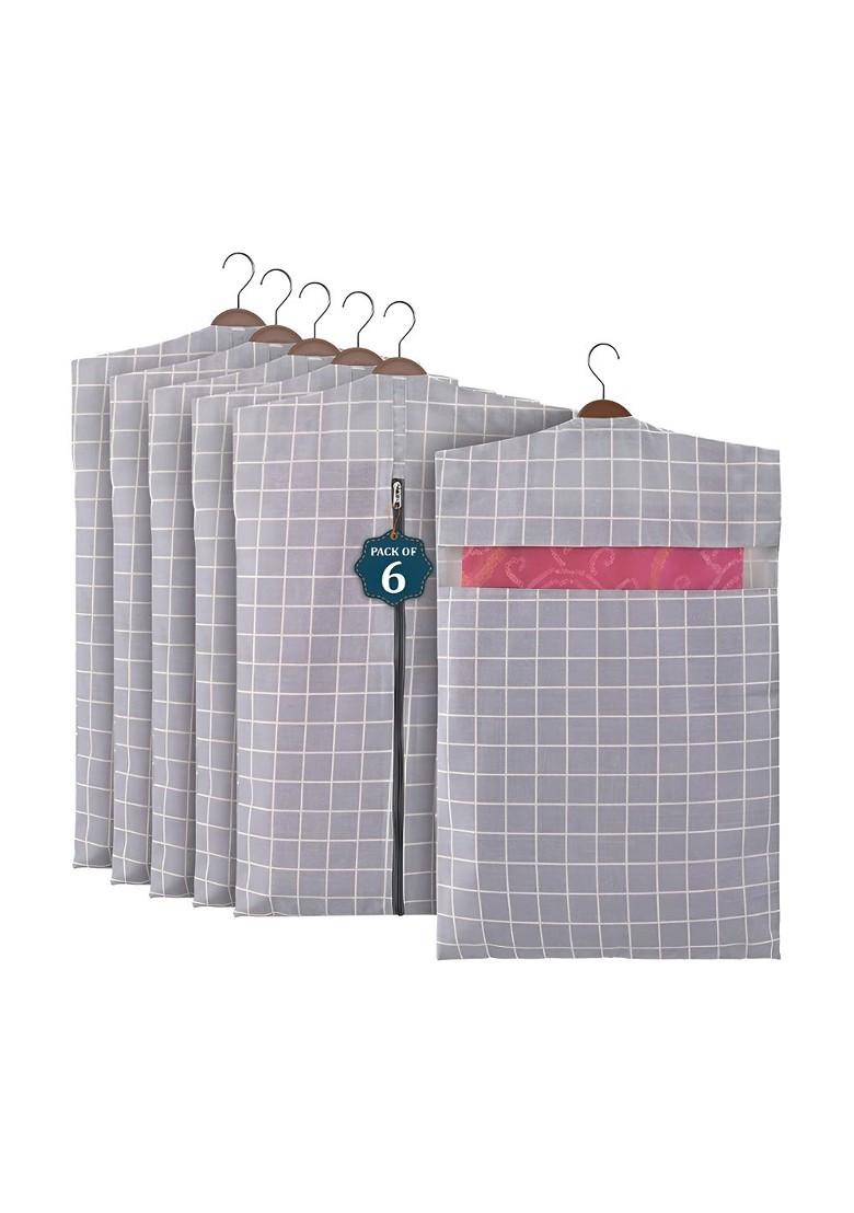 Grey Set Of 6 Regular Multi Utility Organisers