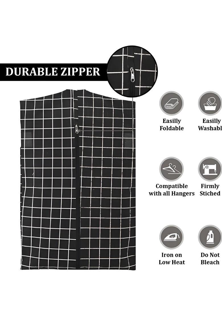 Black Set Of 6 Regular Multi Utility Organisers