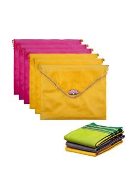 Yellow Set Of 6 Regular Multi Utility Organisers