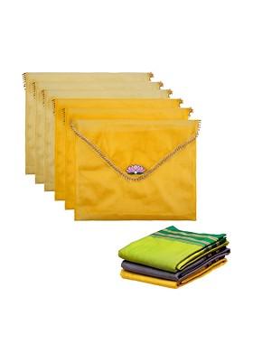 Yellow Set Of 6 Regular Multi Utility Organisers