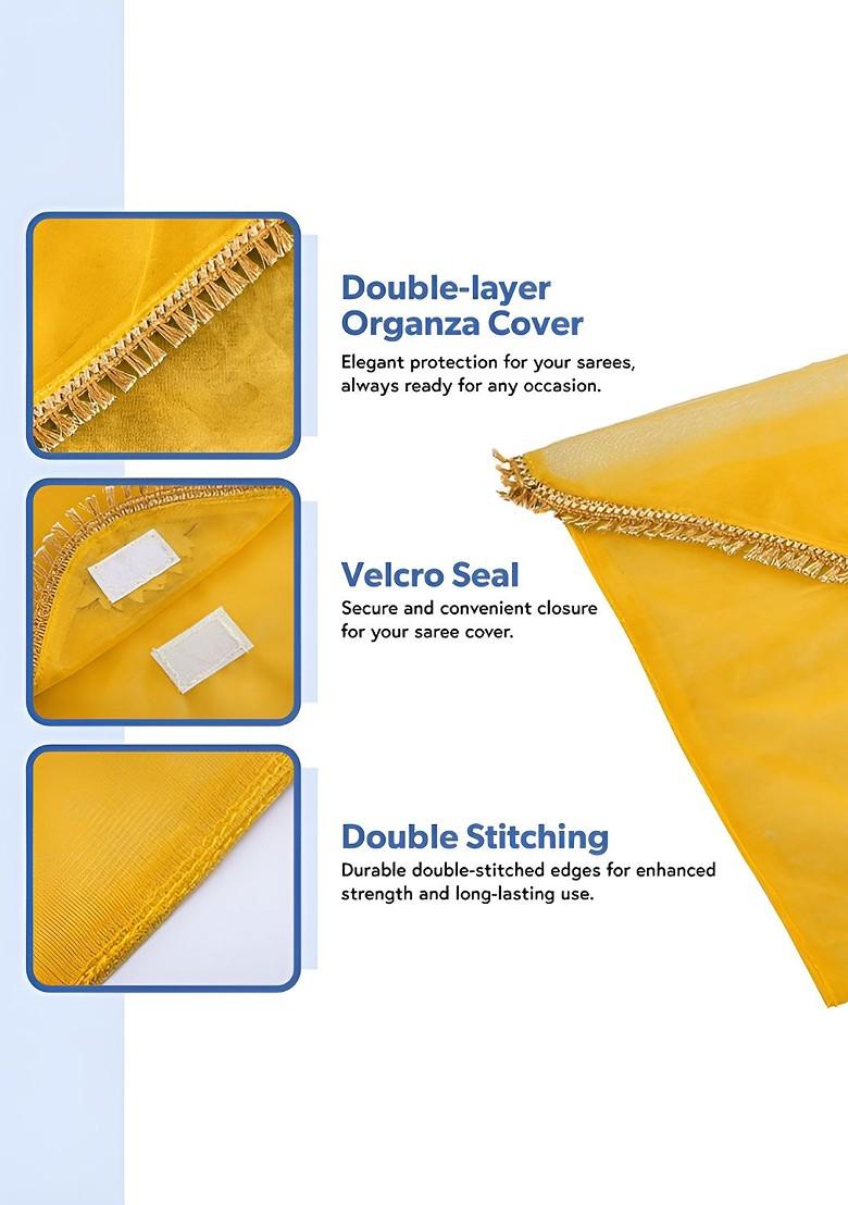 Yellow Set Of 6 Regular Multi Utility Organisers