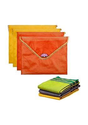 Orange Set Of 4 Regular Multi Utility Organisers