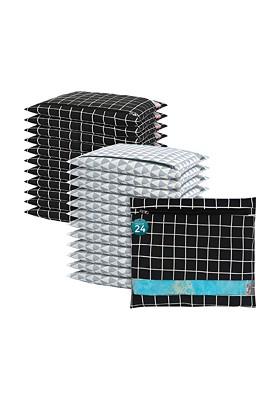 Black Set Of 6 Regular Multi Utility Organisers