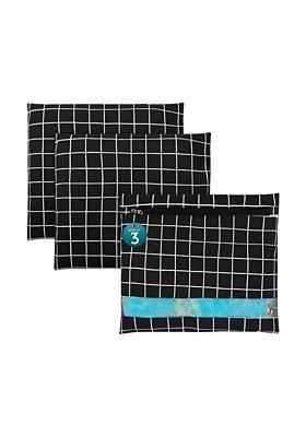 Black Set Of 3 Regular Multi Utility Organisers