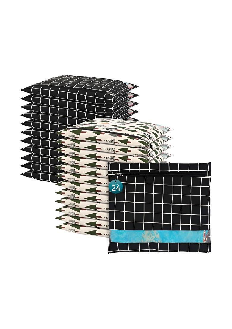 Black Set Of 6 Regular Multi Utility Organisers