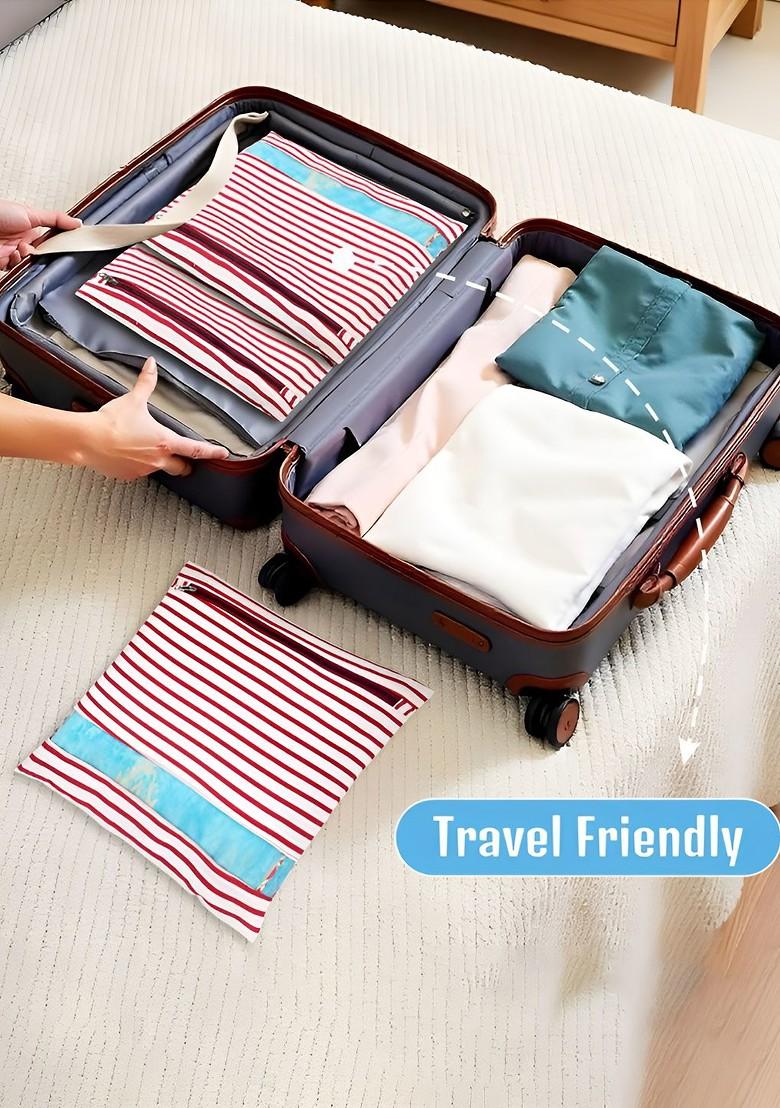 Maroon Set Of 4 Regular Multi Utility Organisers