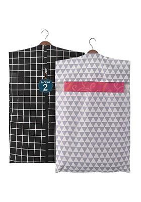 Black Set Of 2 Regular Multi Utility Organisers