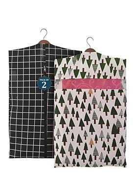 Black Set Of 2 Regular Multi Utility Organisers