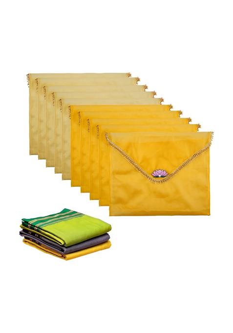 Yellow Set Of 6 Regular Multi Utility Organisers