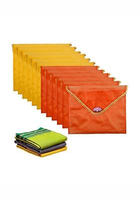 Orange Set Of 6 Regular Multi Utility Organisers