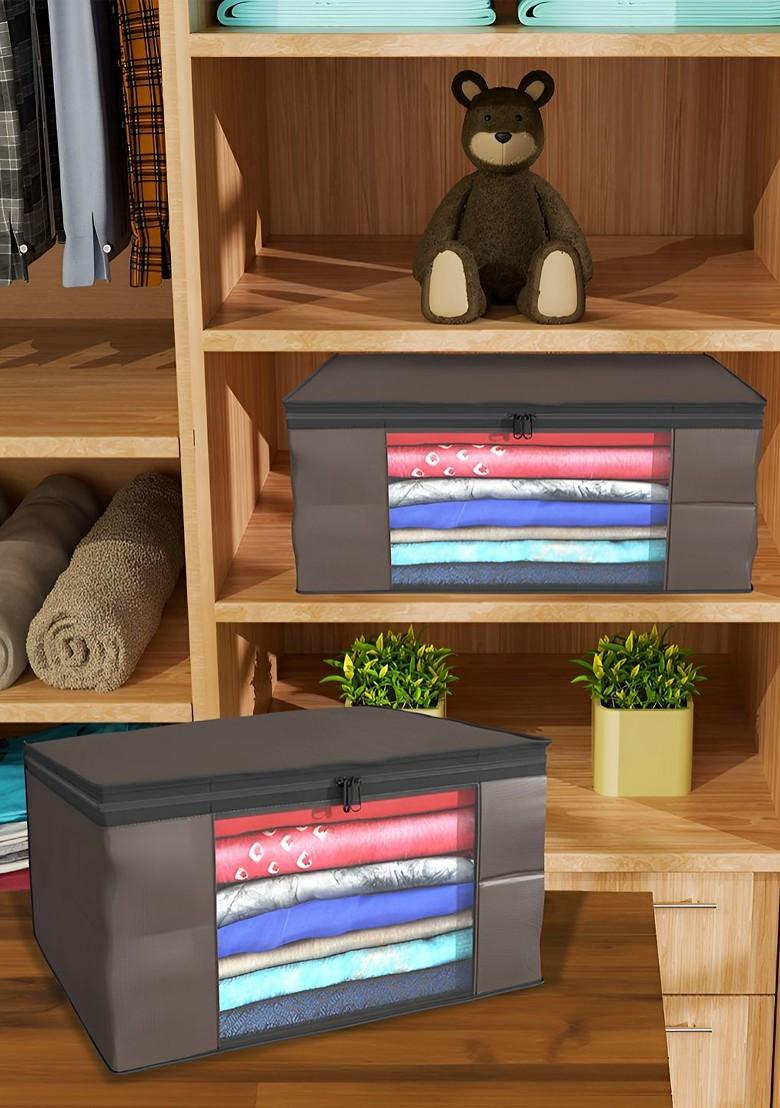 Brown Set Of 6 Non Woven Saree Cover 9 Inch Clothes Bag