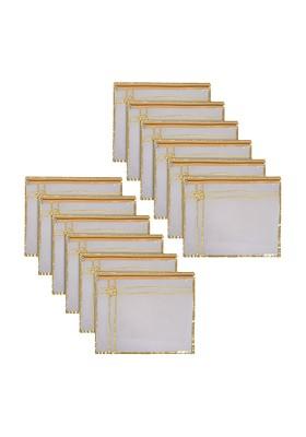 Set Of 12 Transparent Reusable Drawer Saree Cover Organisers