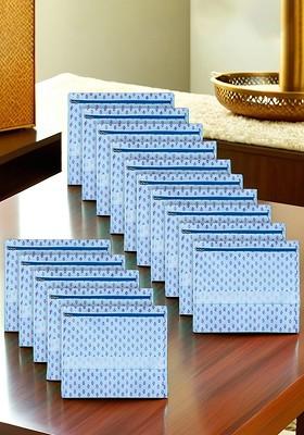 Blue 15 Pieces Saree Cover Organisers Single Packing Saree Bag