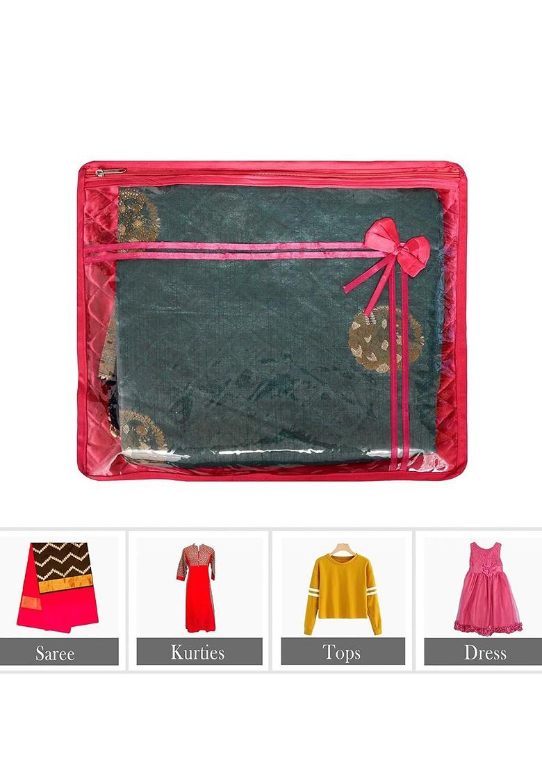 Pink 6 Pieces Saree Cover Organisers