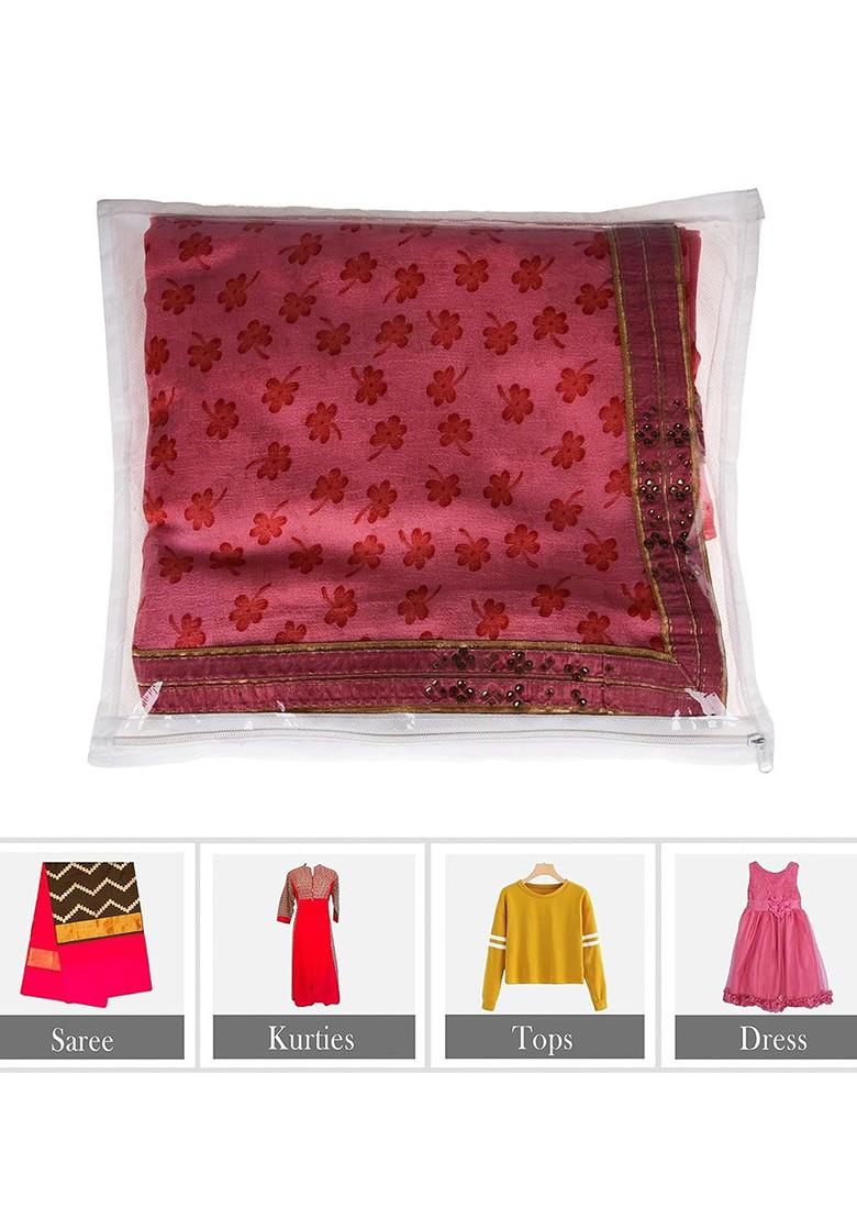 White 24 Pieces Saree Cover Organisers