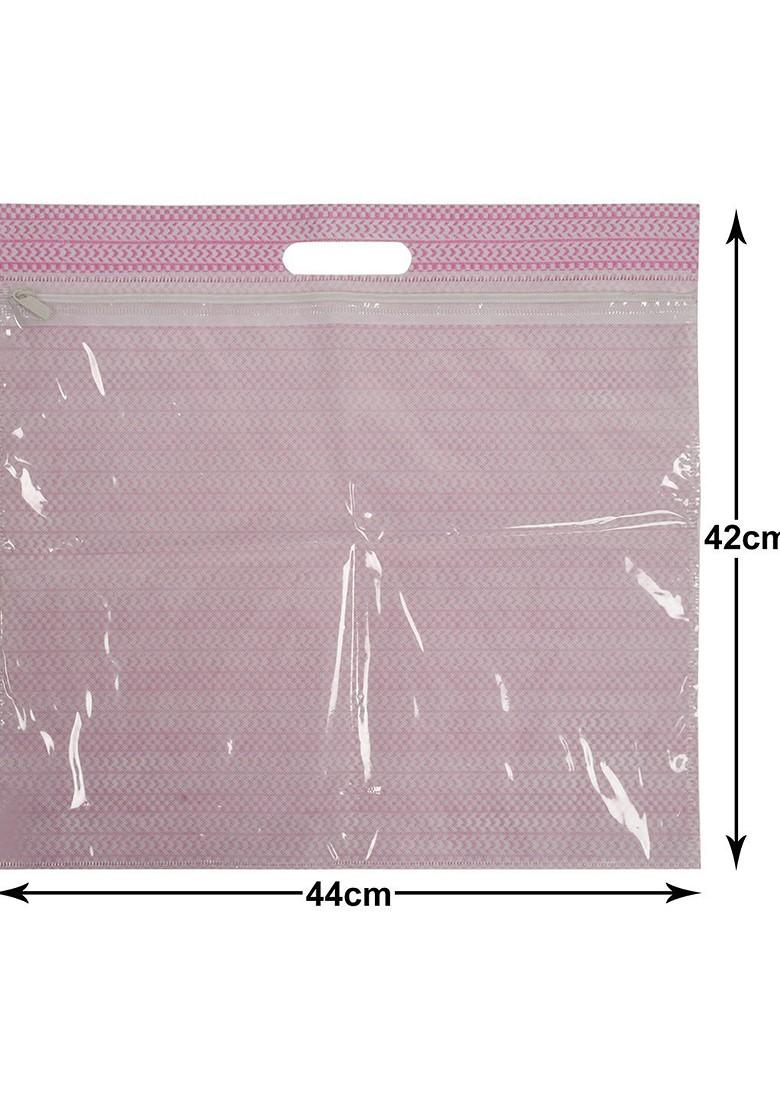 Pink Set Of 12 Regular Suit Wardrobe Saree Cover Organisers