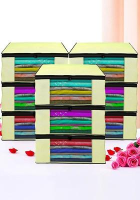 Cream Coloured Set Of 9 Regular Drawer Organiser Organisers