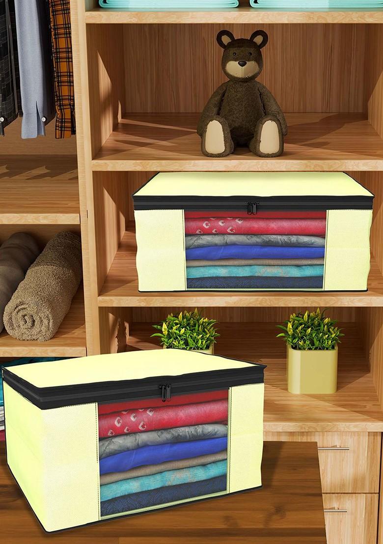 Cream Coloured Set Of 9 Regular Drawer Organiser Organisers