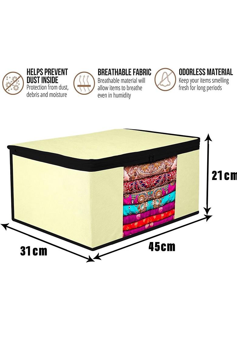 Cream Coloured Set Of 12 Regular Drawer Organiser Organisers