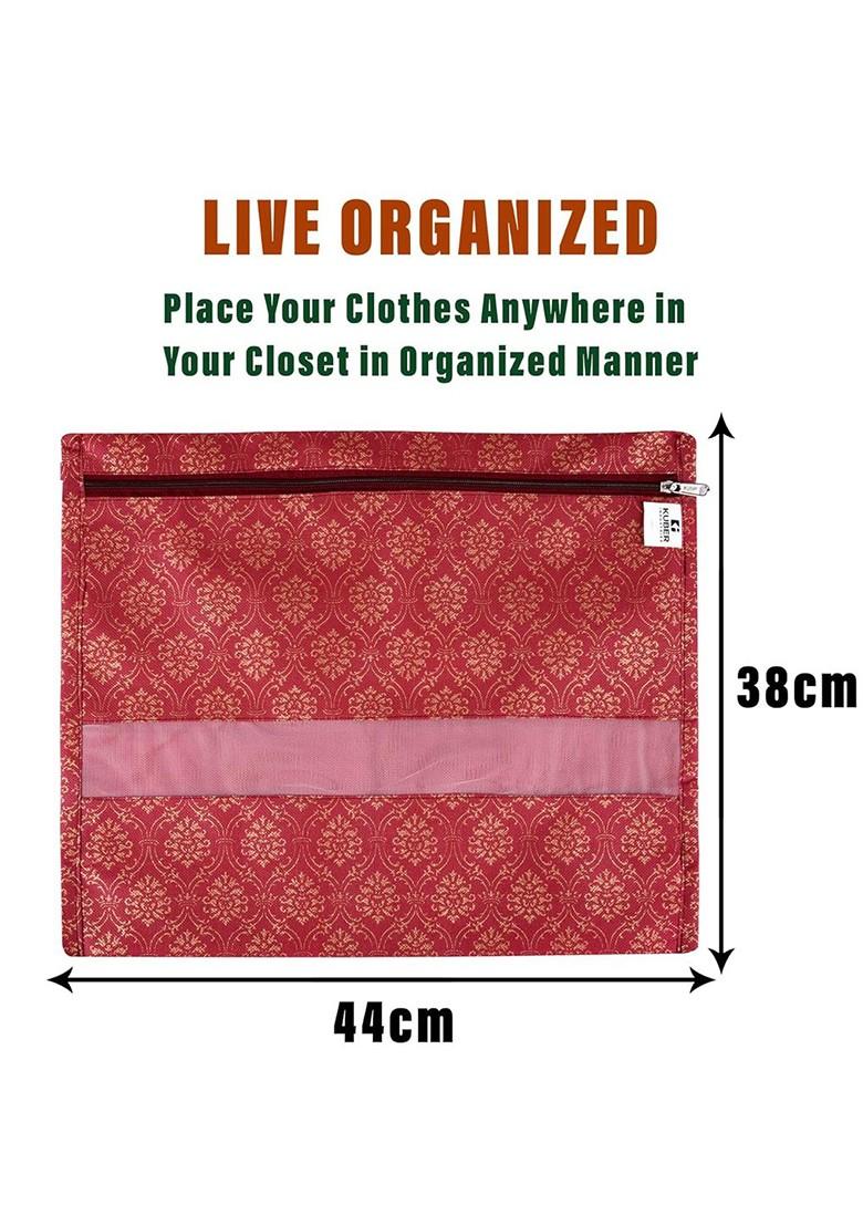 Grey 24 Pieces Reusable Saree Cloth Bag Organisers