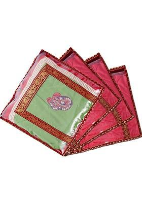 Maroon Set Of 4 Regular Multi Utility Organisers