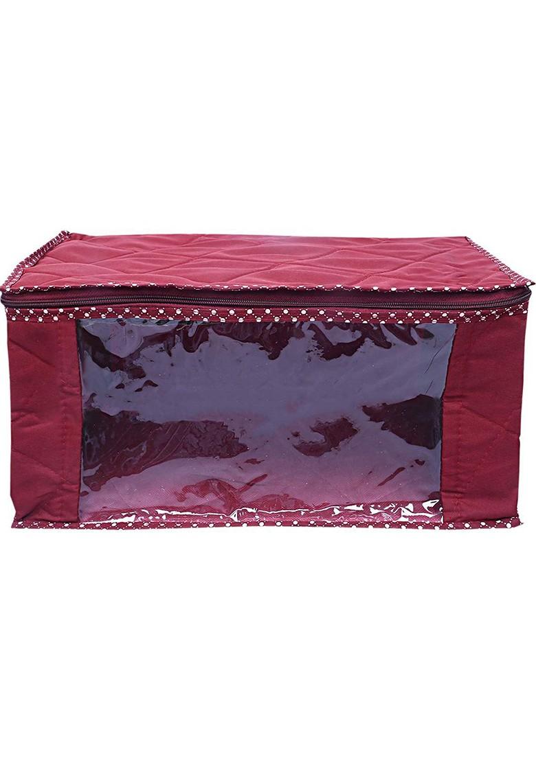 Maroon Set Of 4 Regular Multi Utility Organisers