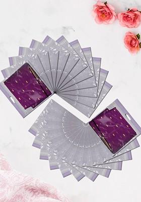 Purple Set Of 6 Regular Multi Utility Organisers