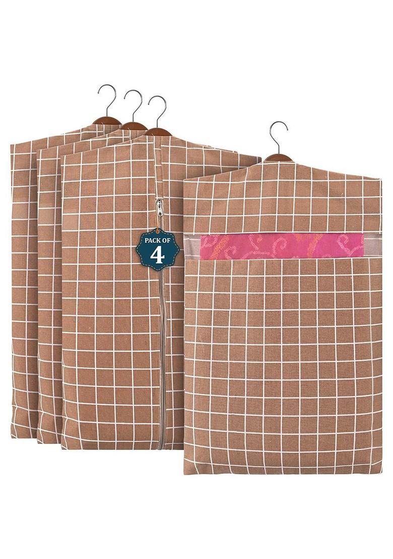 Brown Set Of 4 Regular Multi Utility Organisers