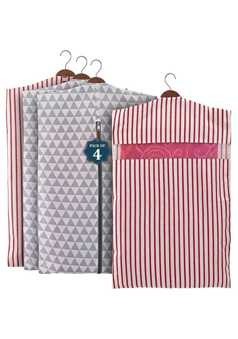 Grey Set Of 4 Regular Multi Utility Organisers