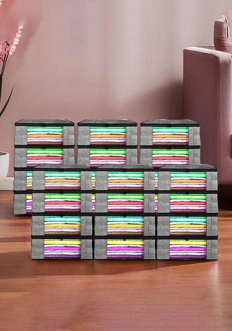 Grey Set Of 24 Regular Drawer Organiser Organisers