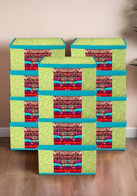 Green Set Of 12 Regular Drawer Organiser Organisers