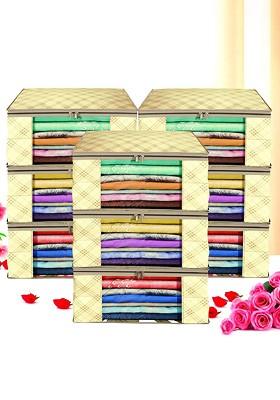 Cream Coloured Set Of 9 Regular Drawer Organiser Organisers