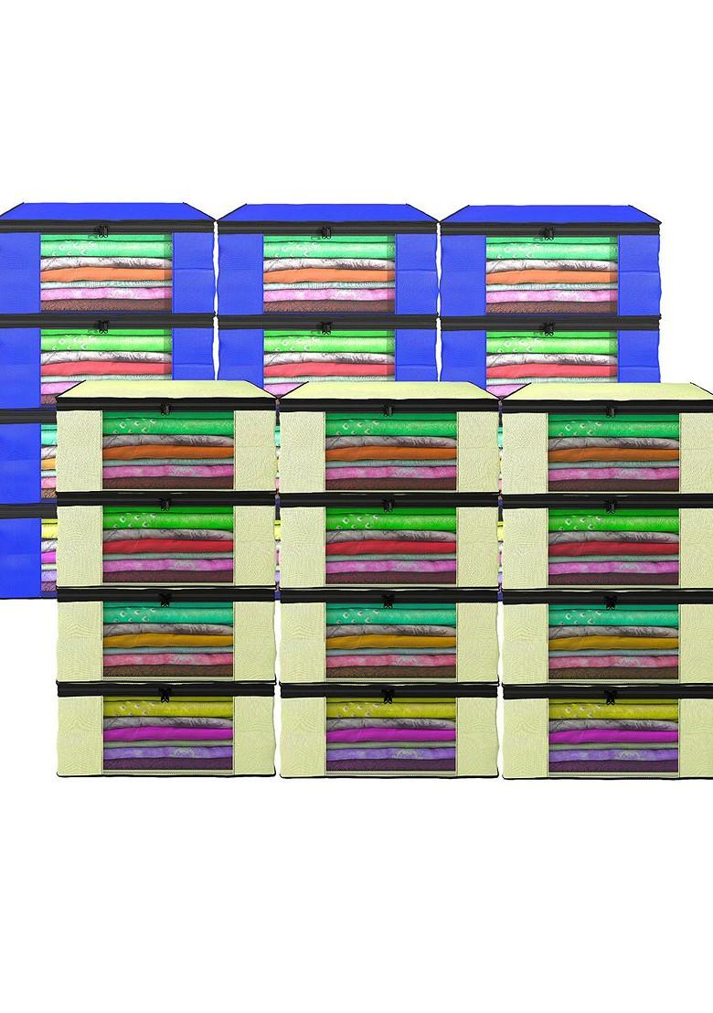 Cream Coloured Set Of 24 Regular Drawer Organiser Organisers