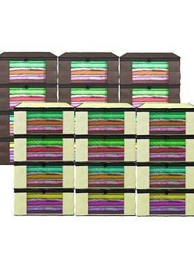 Cream Coloured Set Of 24 Regular Drawer Organiser Organisers