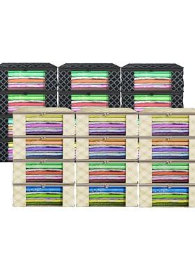 Cream Coloured Set Of 24 Regular Drawer Organiser Organisers