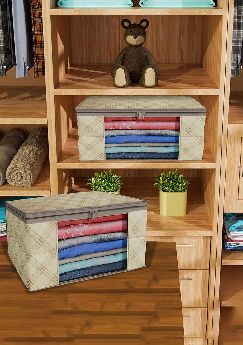 Cream Coloured Set Of 24 Regular Drawer Organiser Organisers