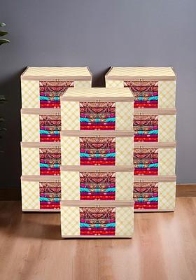 Cream Coloured Set Of 12 Regular Drawer Organiser Organisers