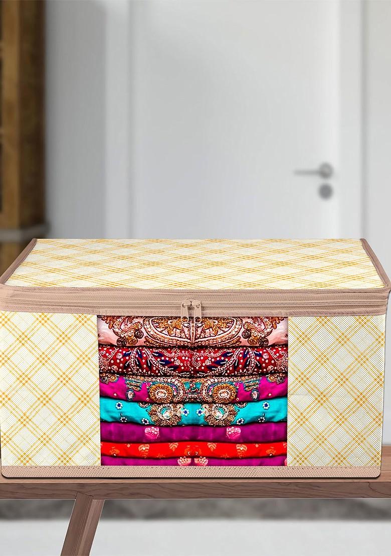 Cream Coloured Set Of 12 Regular Drawer Organiser Organisers